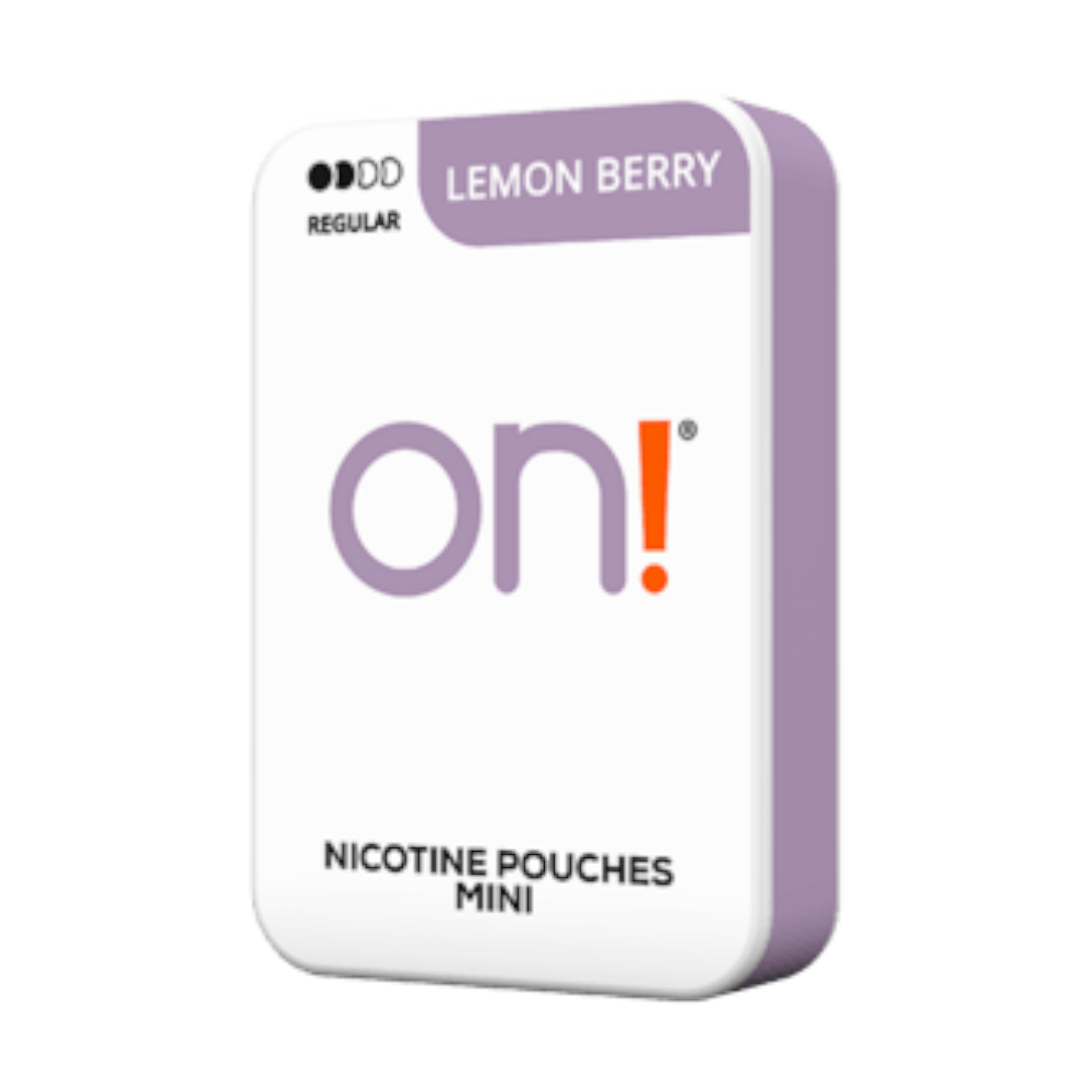 on!® Mini Nic Pouches Lemon Berry Regular
