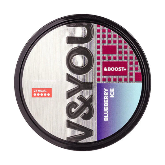 V&You Nic Pouches Blueberry Ice & Boost+