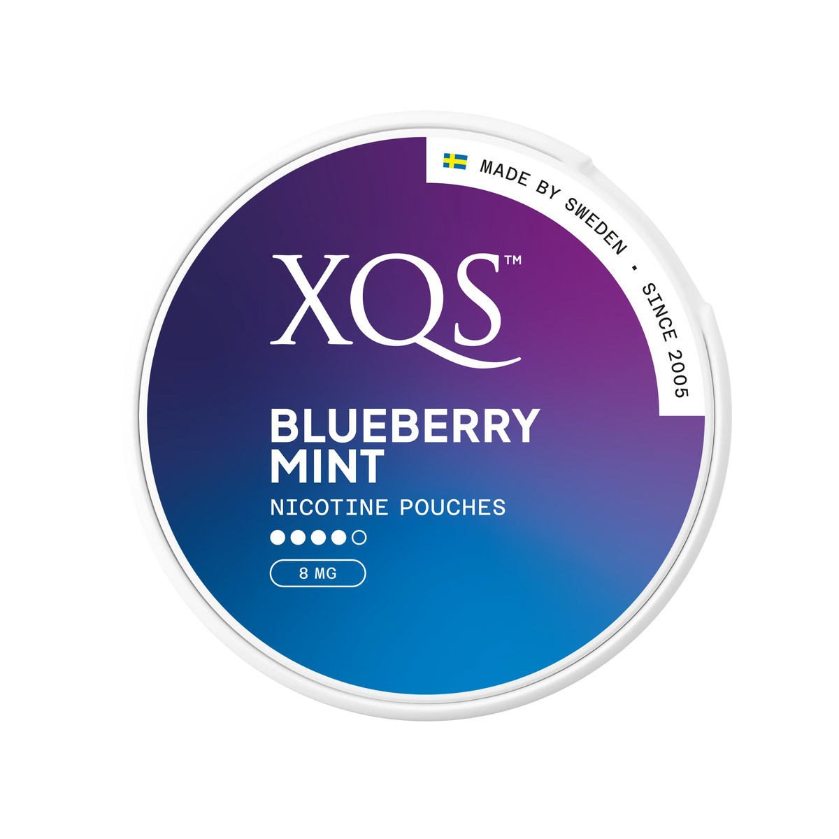 XQS Nicotine Pouches Blueberry Mint Strong - 8mg