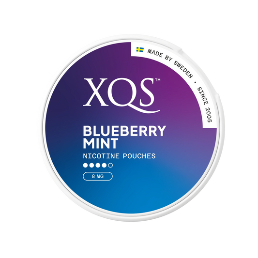 XQS Nicotine Pouches Blueberry Mint Extra Strong - 9.6mg