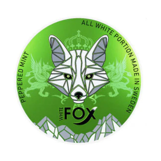 White Fox Nicotine Pouches Peppered Mint