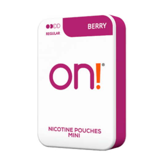 on!® Mini Nic Pouches Berry Regular