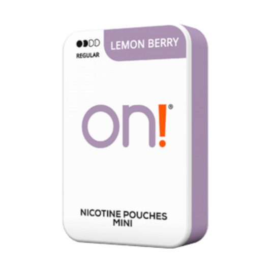 on!® Mini Nic Pouches Lemon Berry Regular