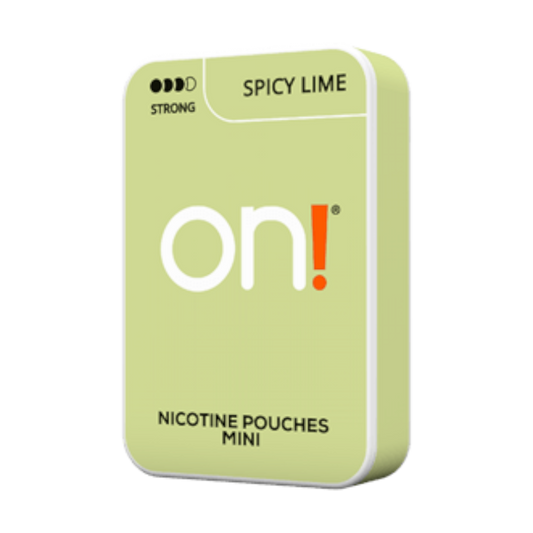 on!® Mini Nic Pouches Spicy Lime Strong