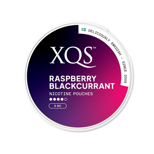 XQS Nicotine Pouches Raspberry Blackcurrant Extra Strong - 9.6mg