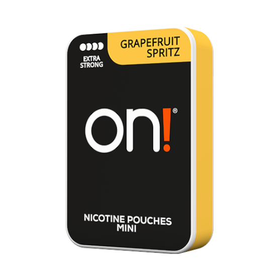 on!® Mini Nic Pouches Grapefruit Spritz Extra Strong