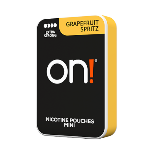 on!® Mini Nic Pouches Grapefruit Spritz Extra Strong