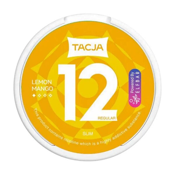 TACJA_Lemon_Mango_Slim_Regular_12_Nicotine_Pouches-7630841500303 TACJA by Elf Nic Pouches Lemon Mango