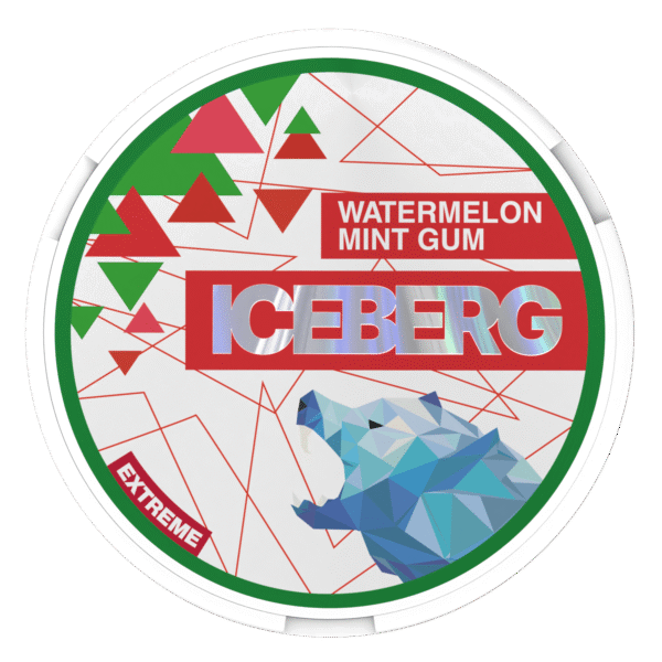 extreme-watermelon-mint-gum Iceberg Extreme Nicotine Pouches Watermelon Mint Gum