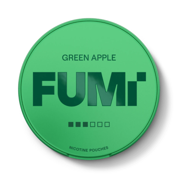 FUMI_E-Com_UK_SLIM_A1_GreenApple_S_Shadow FUMI Tangy Apple Strong - 8mg